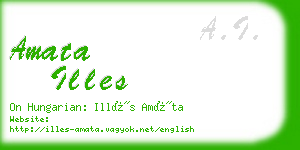 amata illes business card